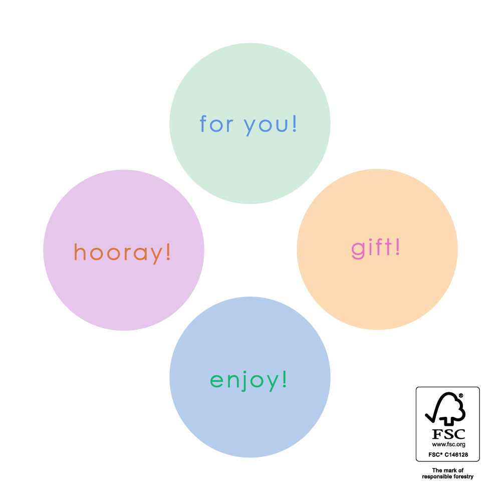 Sticker wishes - Multicolor pastel