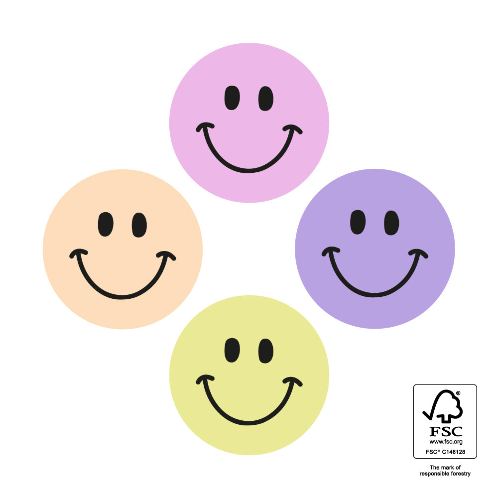 Sticker Smiley - Multicolor Pastel