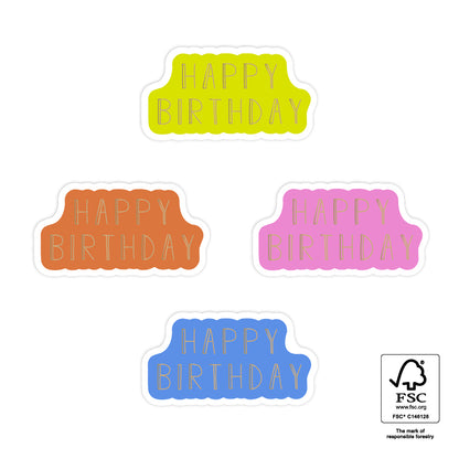 Sticker Happy Birthday - Multicolor