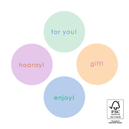 Sticker wishes - Multicolor pastel