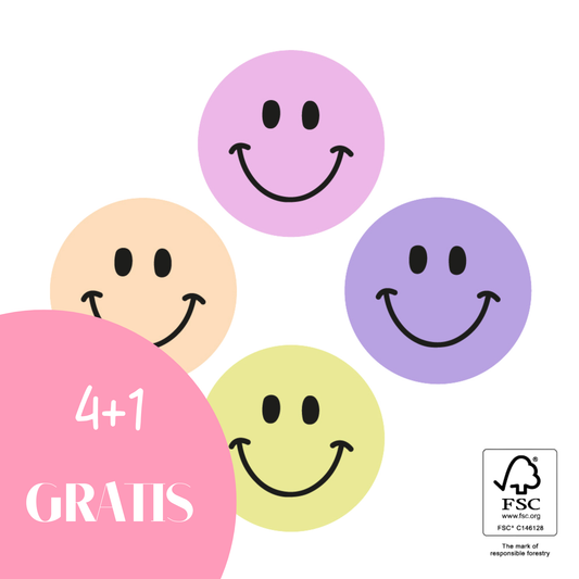 Sticker Smiley - Multicolor Pastel