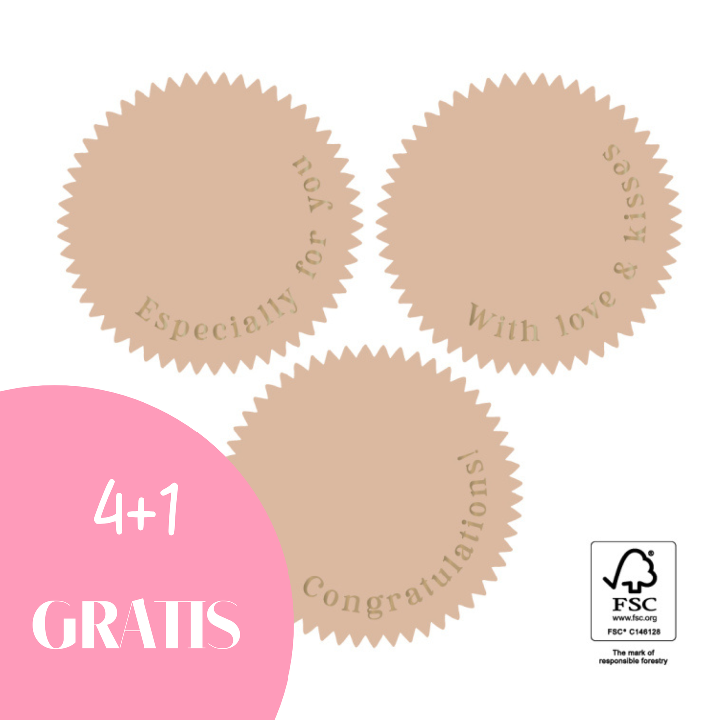 Sticker Nude - Goud
